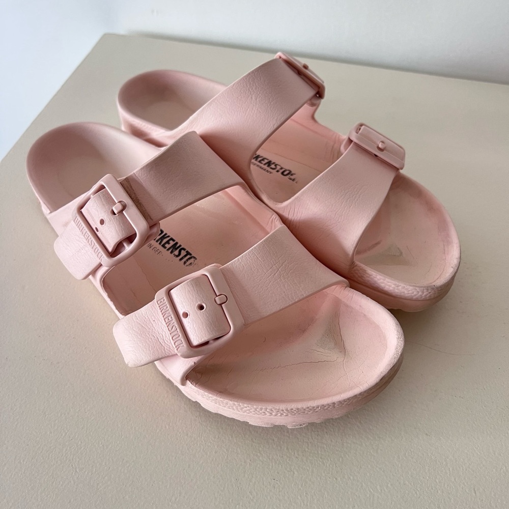 Birkenstock Light Pink Double Strap Sandals 38 or 7 - Picture 6 of 6